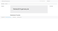 Desktop Screenshot of 18whec2010-germany.de
